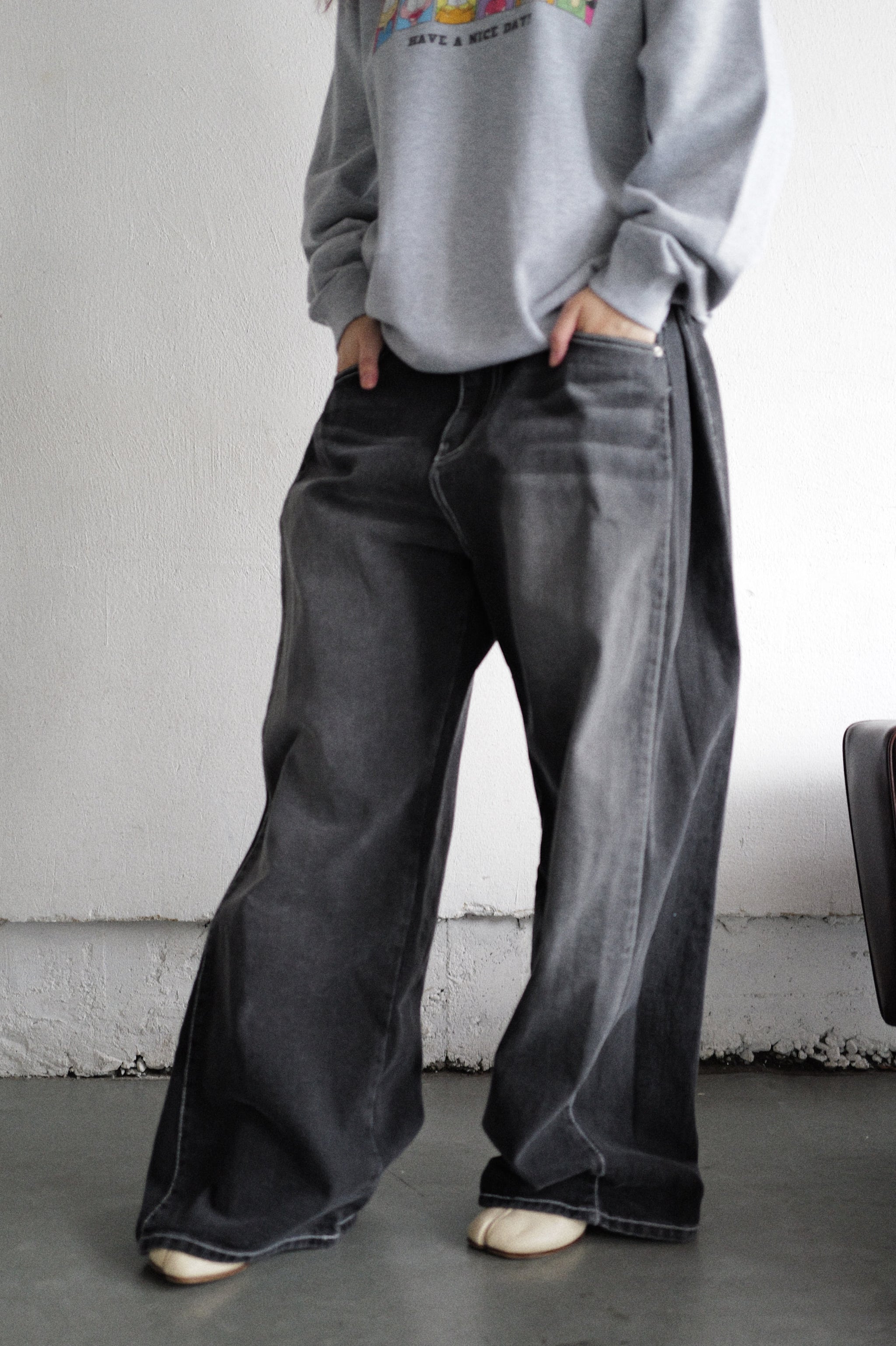 デザインワイドデニム super wide denim – Mnort