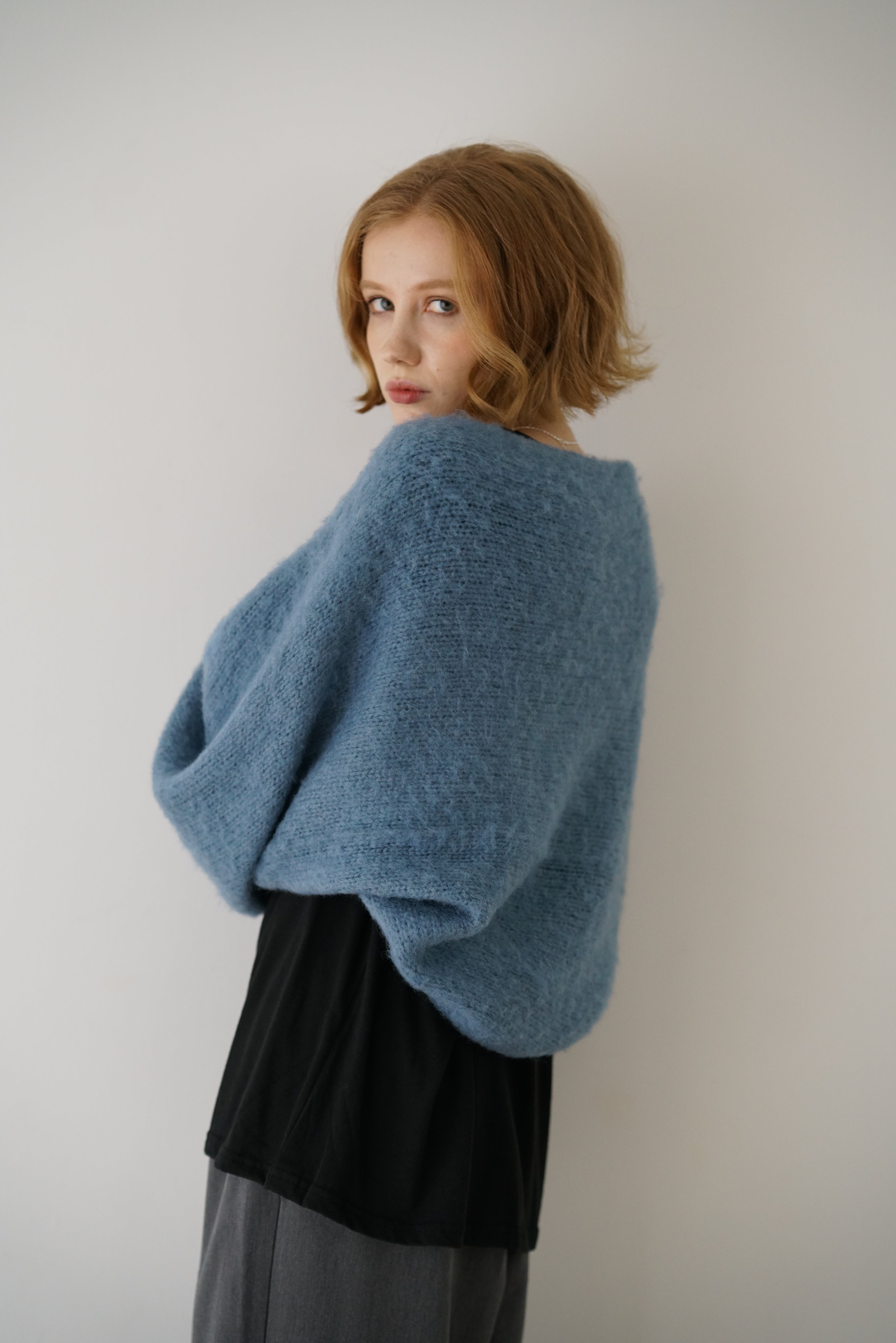 kolor VOLUME WOOL/KID MOHAIR CARDIGAN